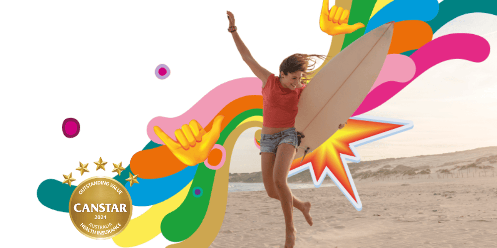 Woman with surfboard at the beach