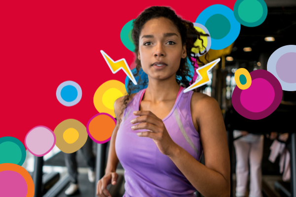 Woman working out at the gym