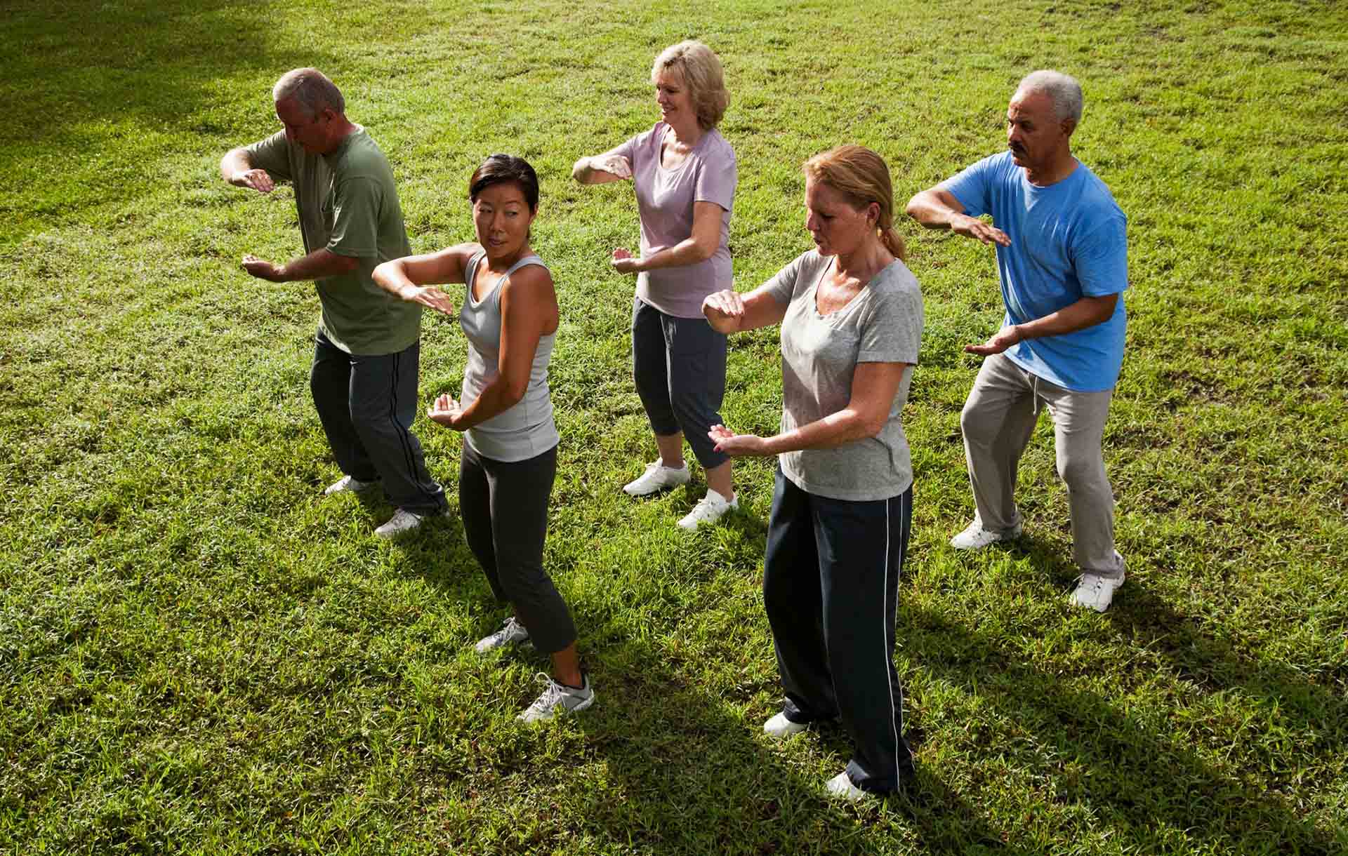 Exercise the body and mind with tai chi
